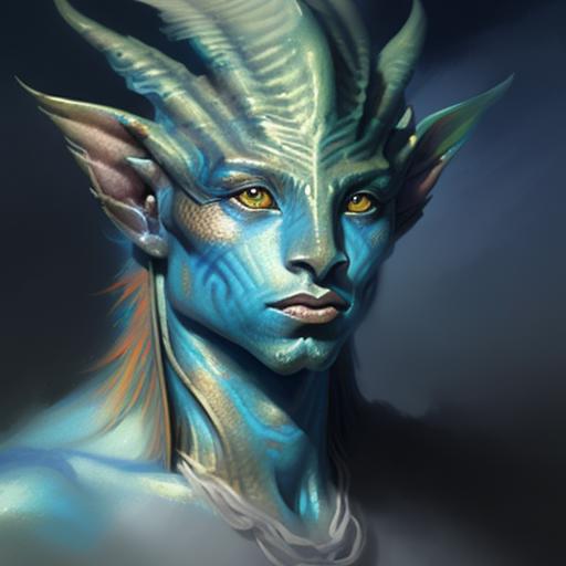 00030-92909065-Close-up Portrait of a Assyria silver Merfolk_Person, Fantasy, Medieval, Volumetric lighting, concept art, brush stroke style, a.png